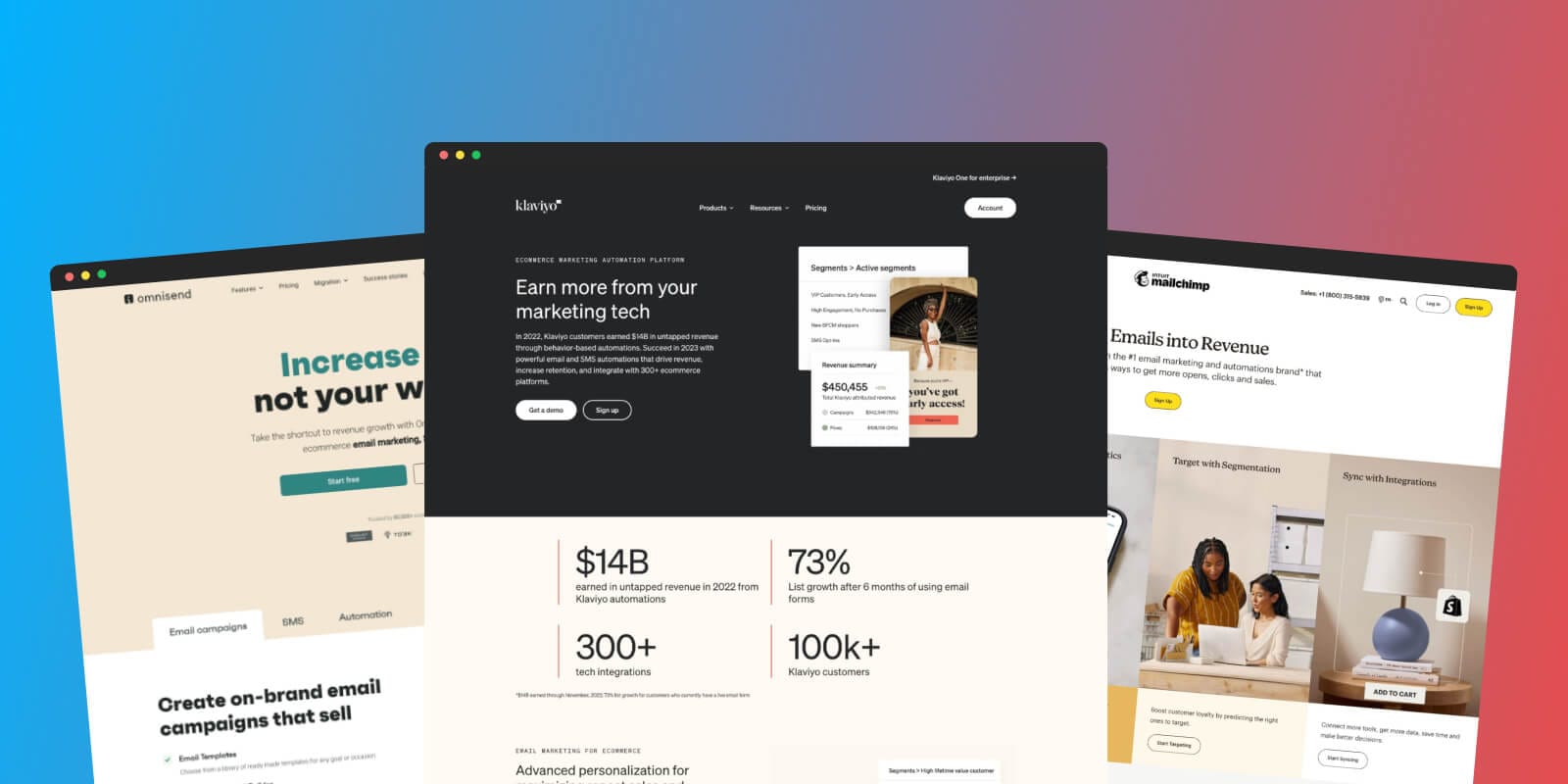Klaviyo vs Mailchimp vs Omnisend: Email Analytics for Online Stores